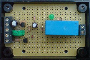 Completed conversion on a mains powered timer