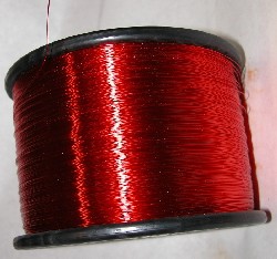 A coil of varnish insulated magnet wire