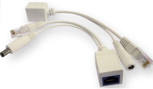 Power over Ethernet splitter - injector and extractor kit