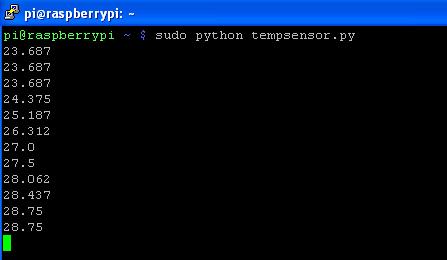 Measuring temperatures with a Raspberry Pi and DS18B20 sensor