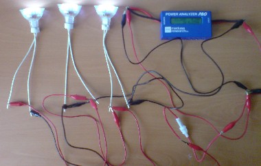 Testing the solar lighting circuit