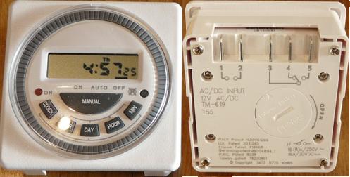 TM-619 12VDC 7-day programmable digital timer