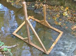 Waterwheel framework under contstruction