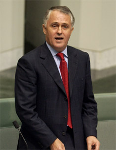 Australian Environment Minister Malcolm Turnbull