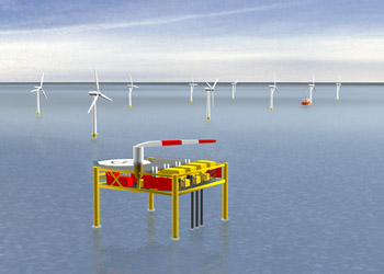 Ormonde Project - Wind Turbines and Gas Rig