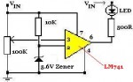 12 Volt Battery Low Indicator LM741