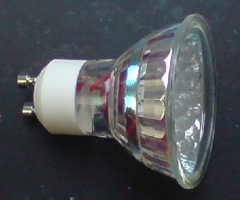 240V LED SPOTLIGHT BULB. 240V LED GU10 bulb. 20 x 20,000mcd white LED 1 Watt bulb